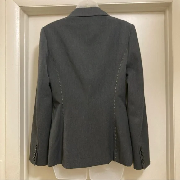 Classiques Entier Woman Grey Three Button Jacket Blazer - Picture 5 of 11